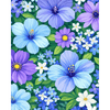 Bloeiende weide - Diamond Painting
