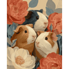 Cavia bloemen - Diamond Painting