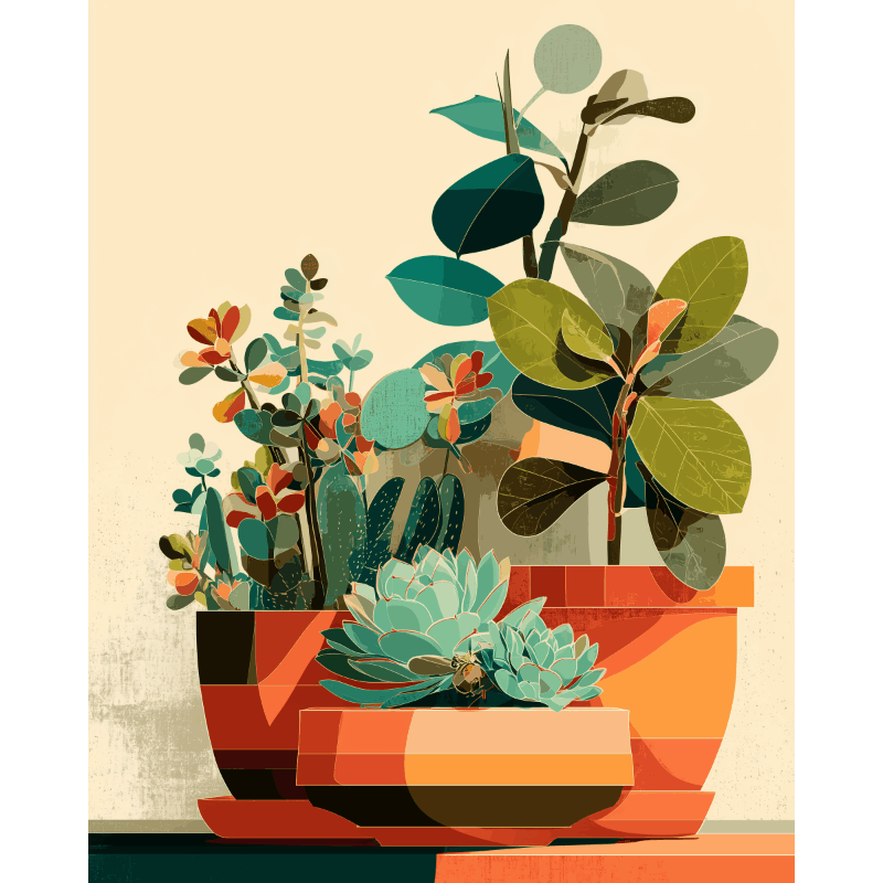 Vetplant esthetiek - Diamond Painting