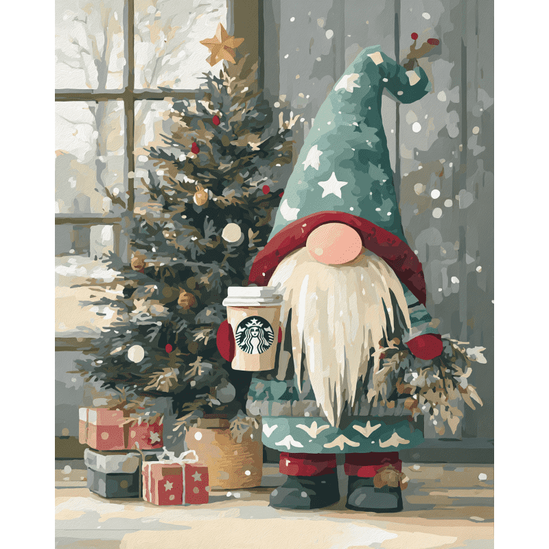 Kerstkabouter - Diamond Painting