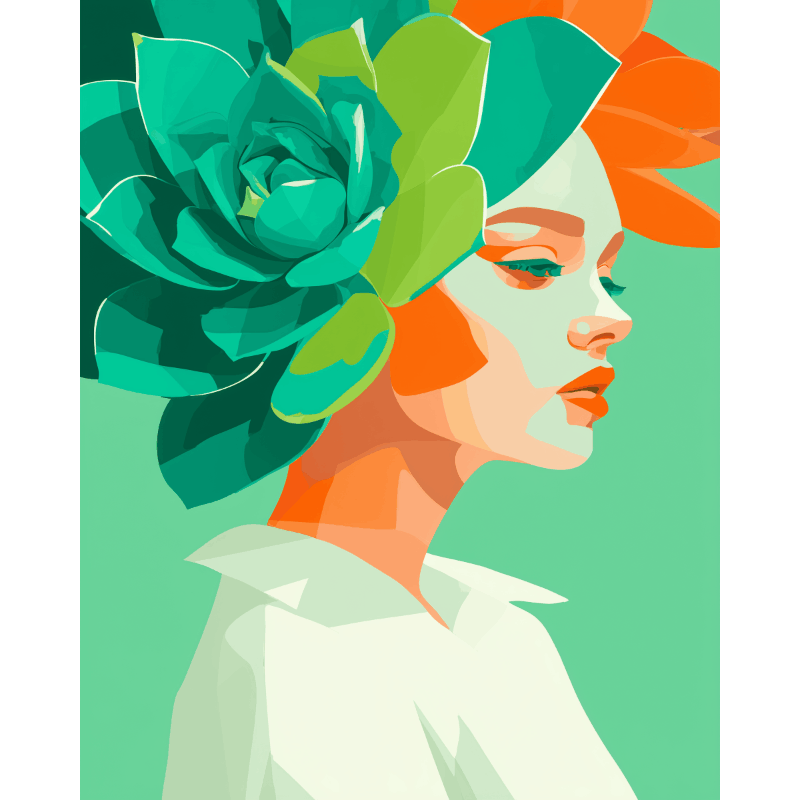 Moderne nimf - Diamond Painting