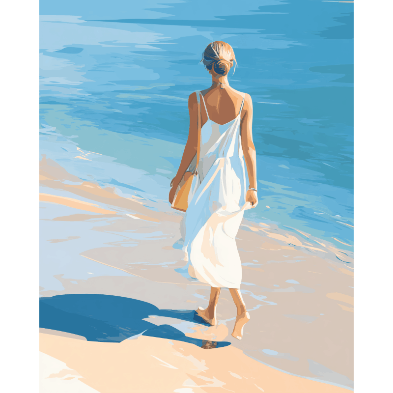 Langs de kust - Diamond Painting