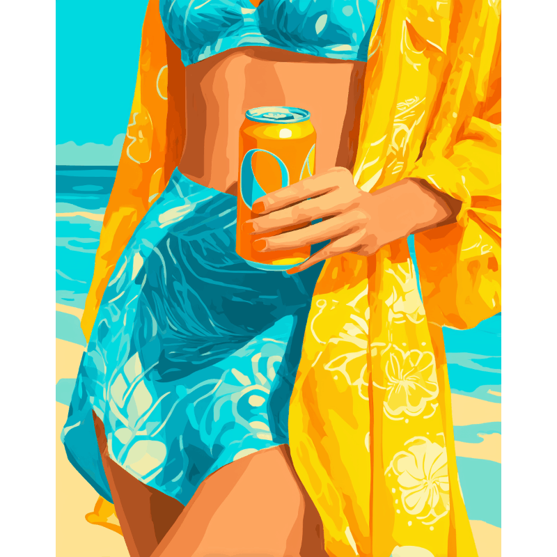 De zon schijnt - Diamond Painting