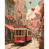 Tram naar de liefde - Diamond Painting