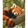 Slaperige rode panda - Diamond Painting