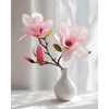 Roze magnolia's - Diamond Painting