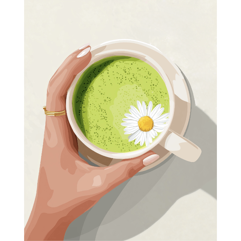 Matcha latte - Diamond Painting