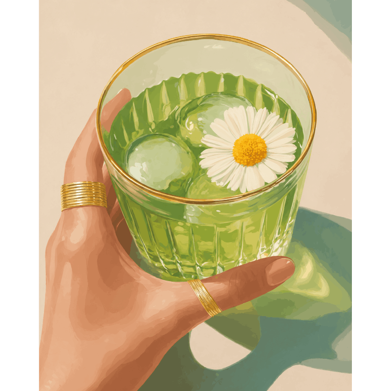 IJskoude matcha - Diamond Painting