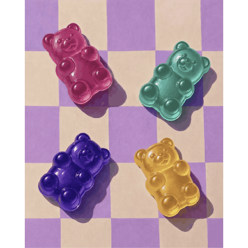 Zoete kleuren - Diamond Painting