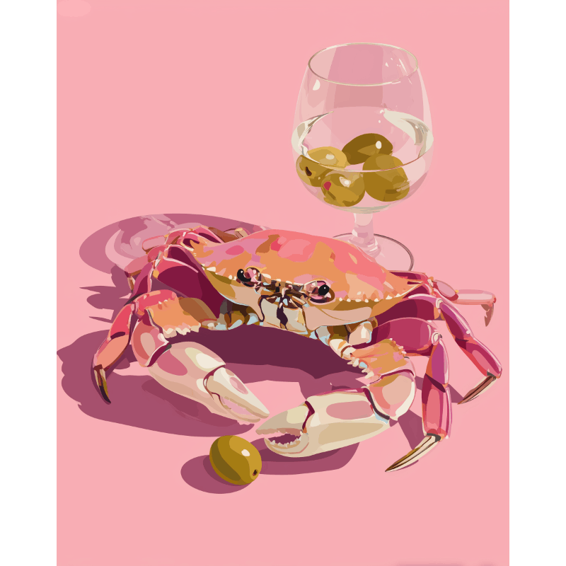 Martini krab - Diamond Painting