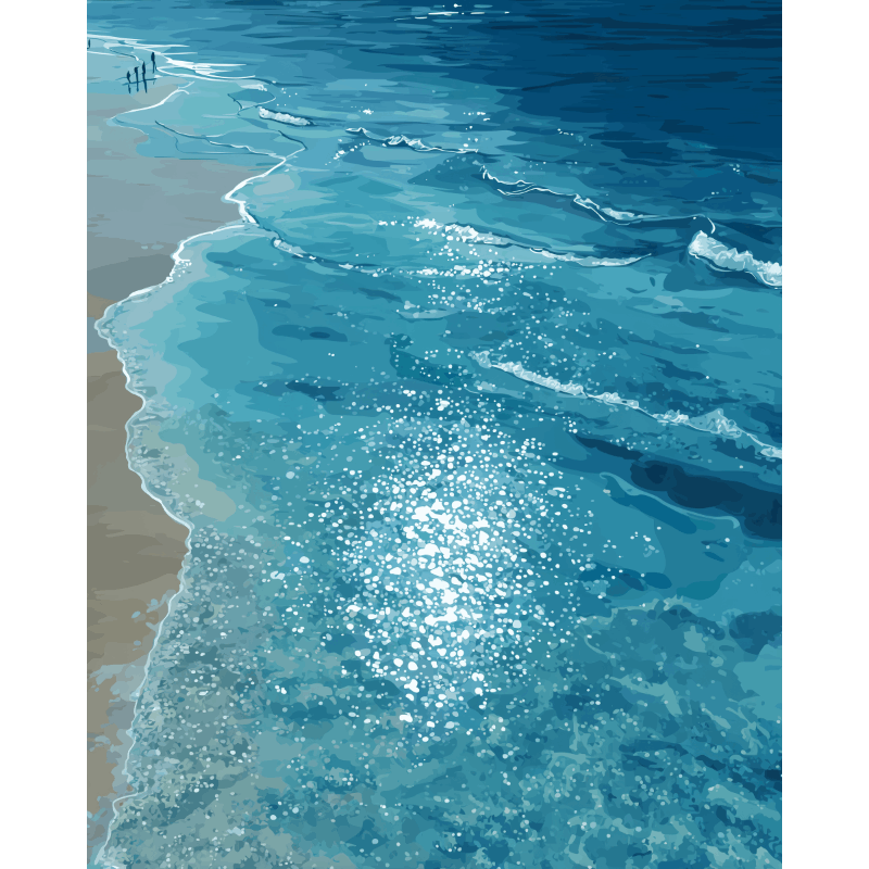 Eindeloze oceaan - Diamond Painting