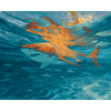 Blauwe diepten - Diamond Painting