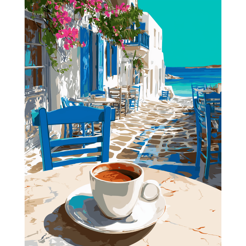 Griekse koffie - Diamond Painting