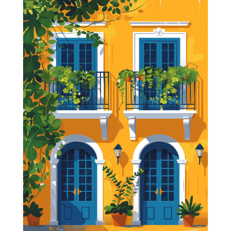 Kleuren van Lissabon - Diamond Painting