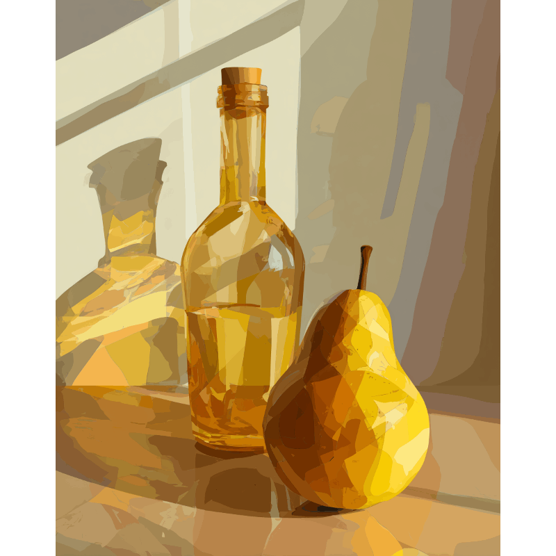 Gouden peer - Diamond Painting