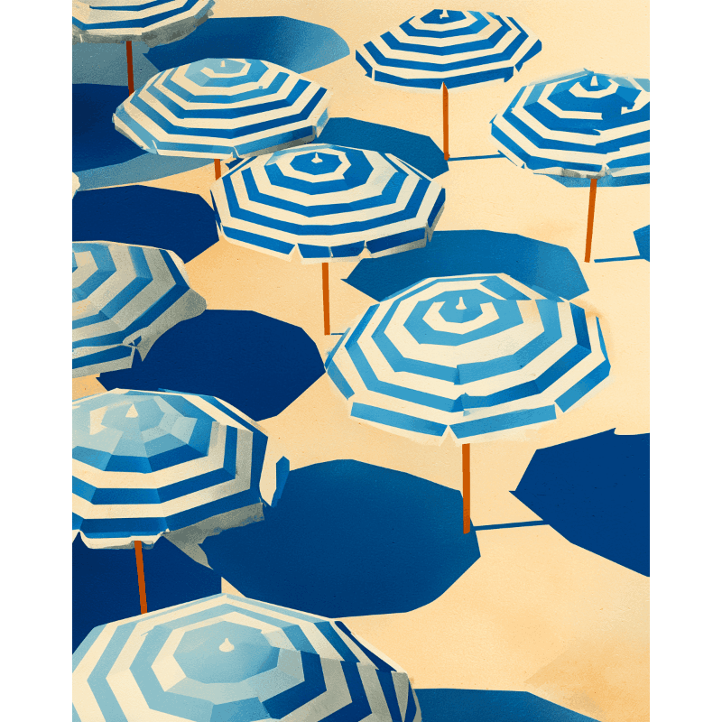 Vrolijke parasols - Diamond Painting