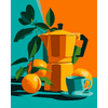 Sinaasappelkoffie - Diamond Painting