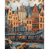 Zonsondergang in Brussel - Diamond Painting