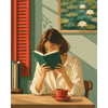 Café lezen - Diamond Painting