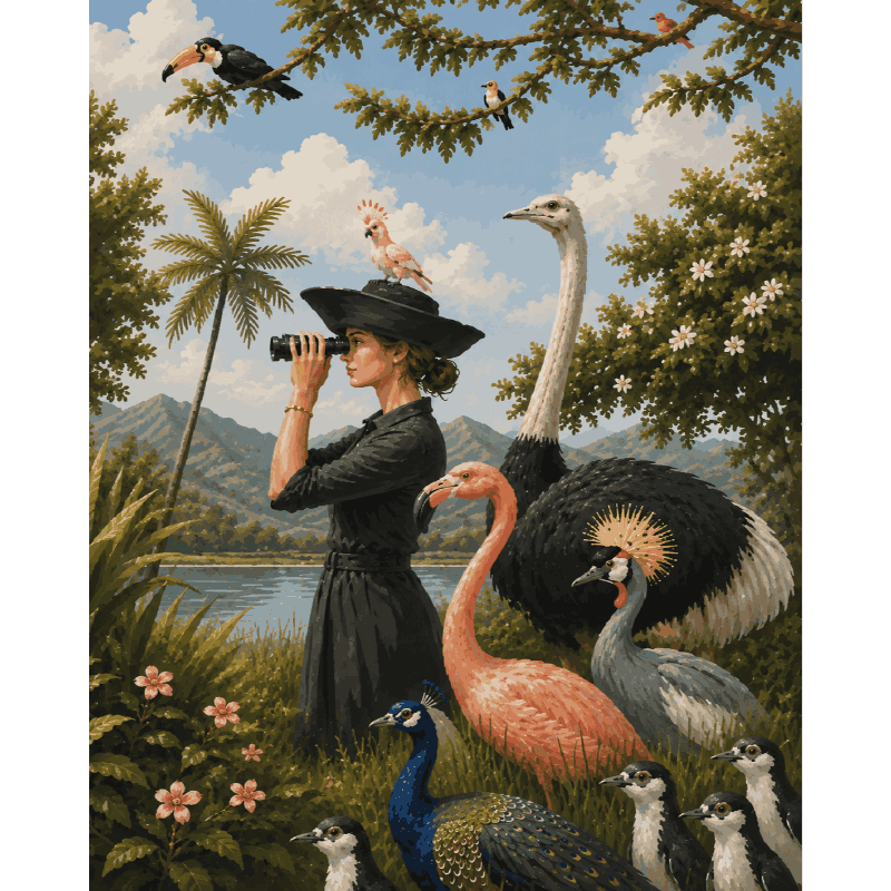 Wilde vogels - Diamond Painting