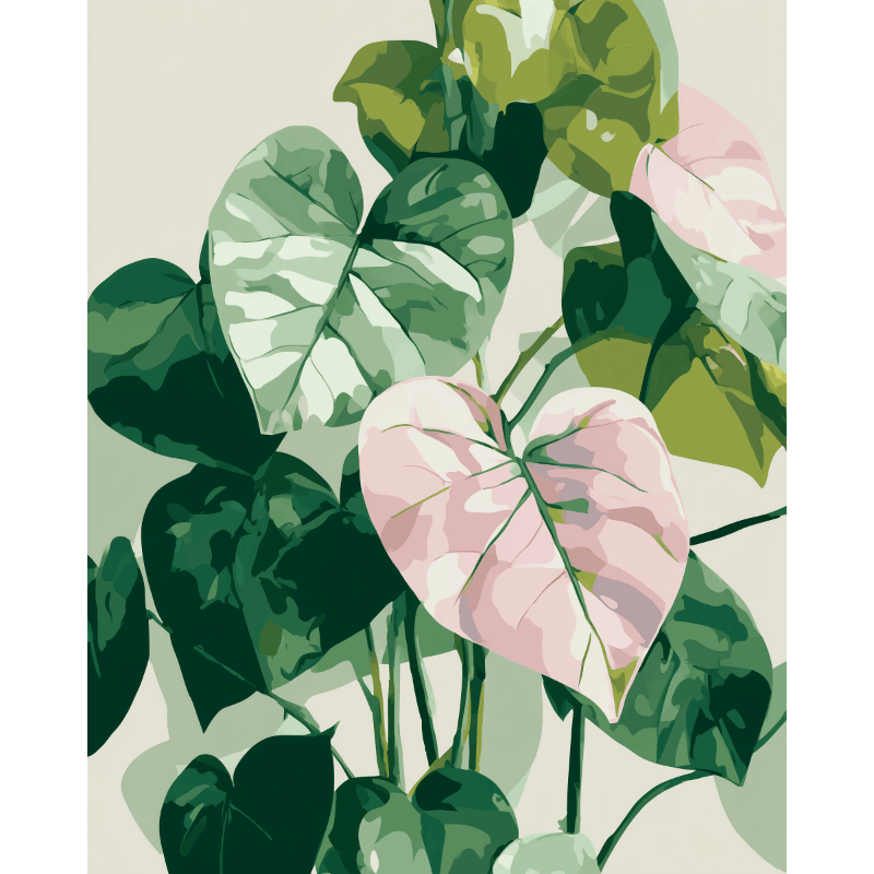 Tropisch minimalisme - Diamond Painting