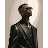 Man in het zwart - Diamond Painting