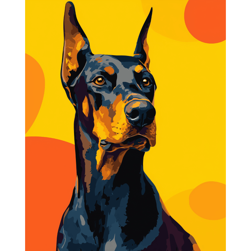 Doberman - Diamond Painting