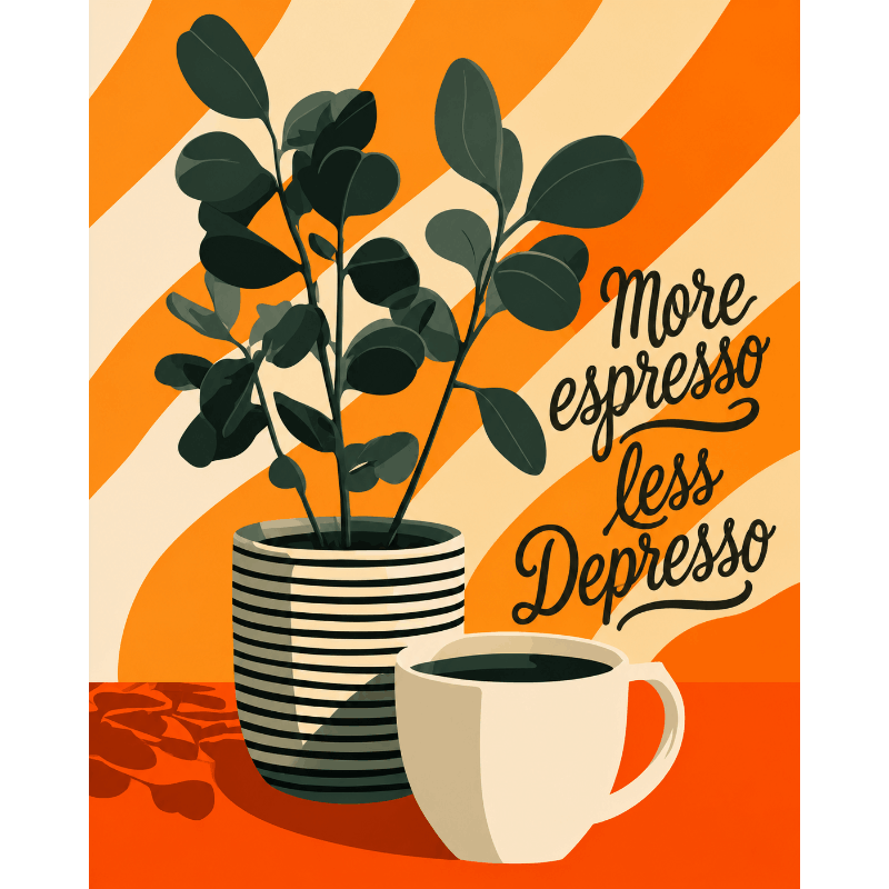 Meer espresso - Diamond Painting