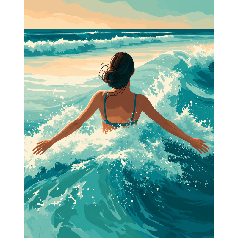 Golven verkennen - Diamond Painting