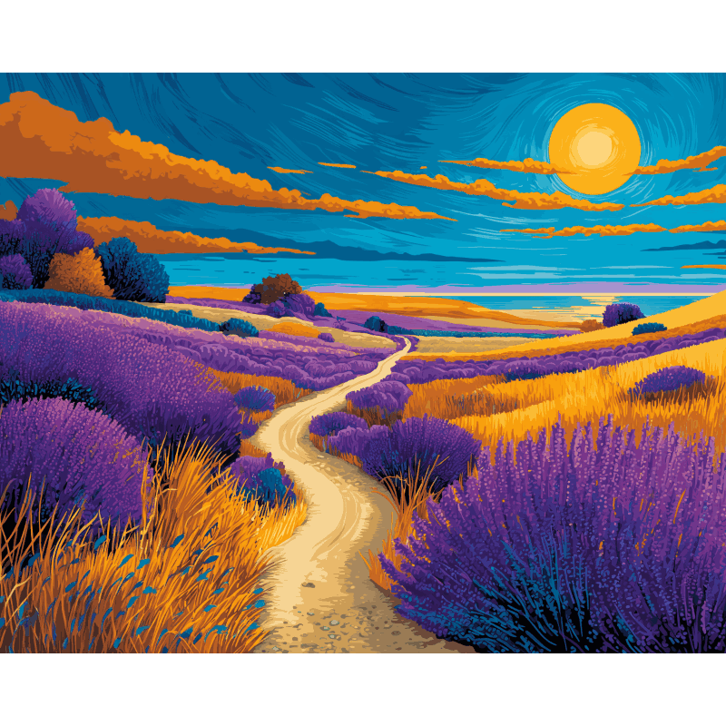 Heldere veluwe - Diamond Painting