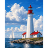 Een vuurtoren - Diamond Painting