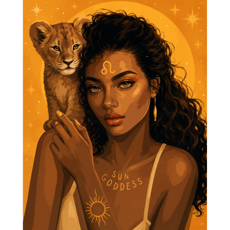 Leeuw 2 - Diamond Painting