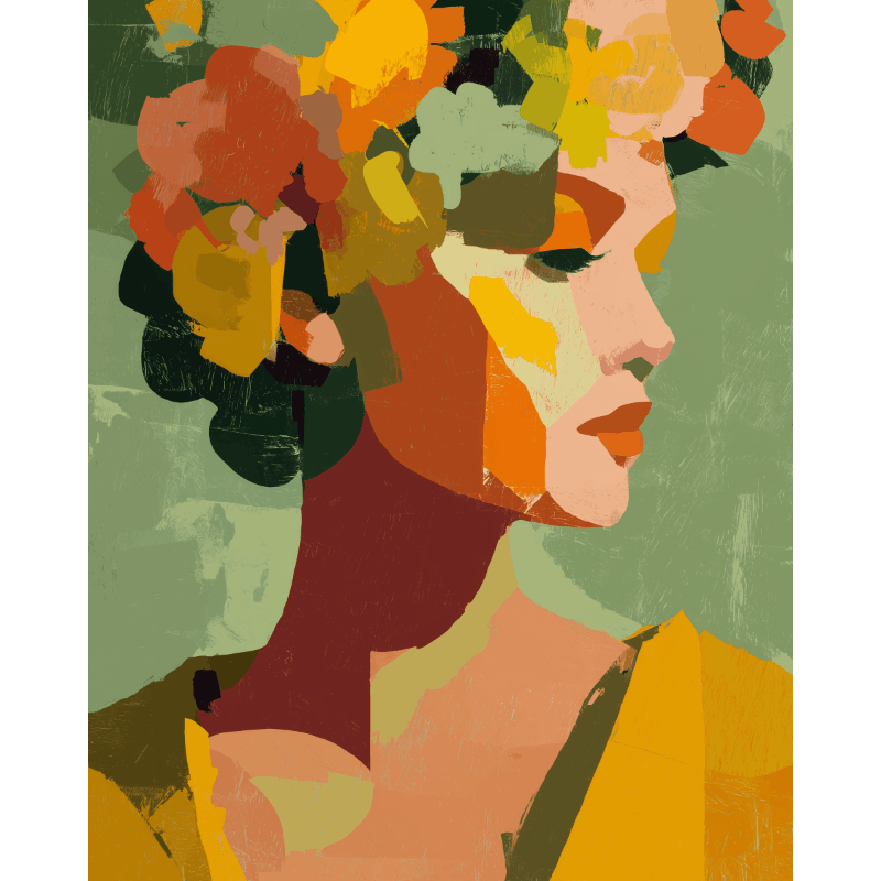 Herfstportret - Diamond Painting