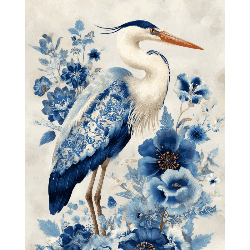 Porseleinen vleugels - Diamond Painting