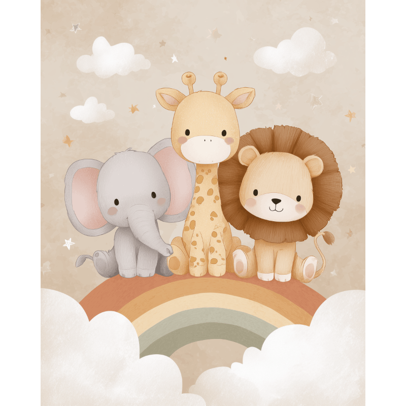 Op de regenboog - Diamond Painting