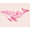 Delfts roze walvis - Diamond Painting