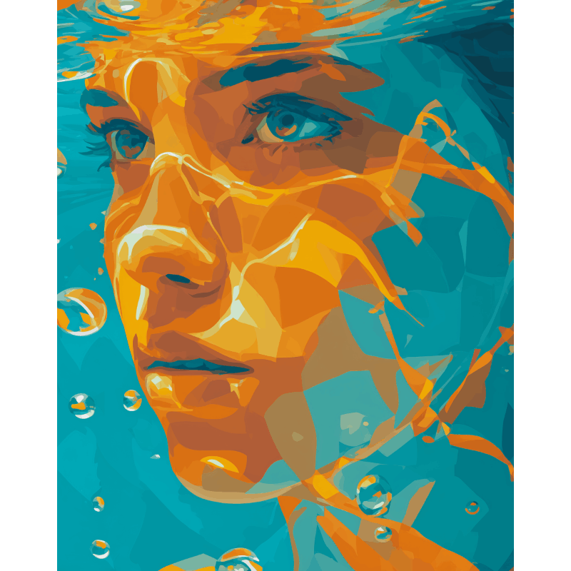 Onderwater licht - Diamond Painting