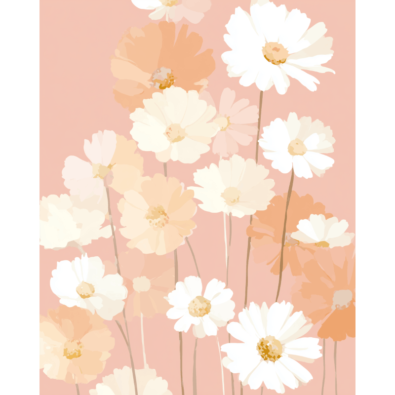 Roze behang - Diamond Painting