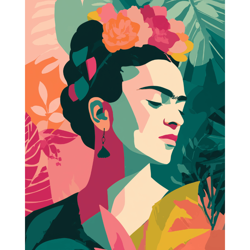 Tropische Frida - Diamond Painting