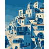 Blauw Positano - Diamond Painting