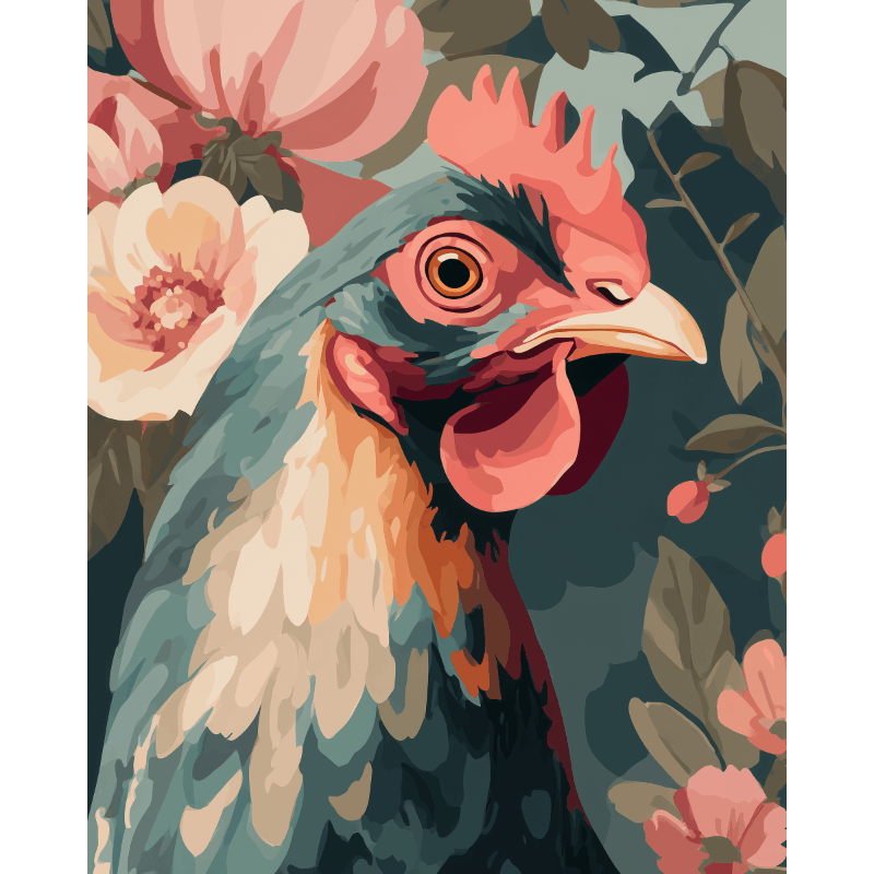 Veren & bloemen - Diamond Painting
