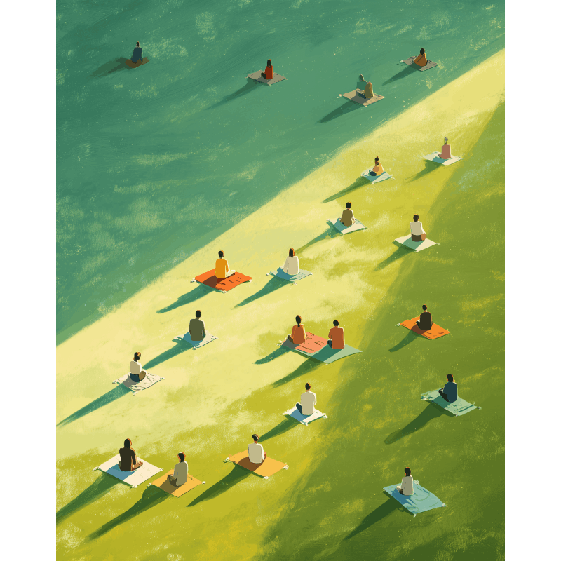 Veld vol mensen - Diamond Painting