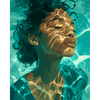 Aqua gloed - Diamond Painting