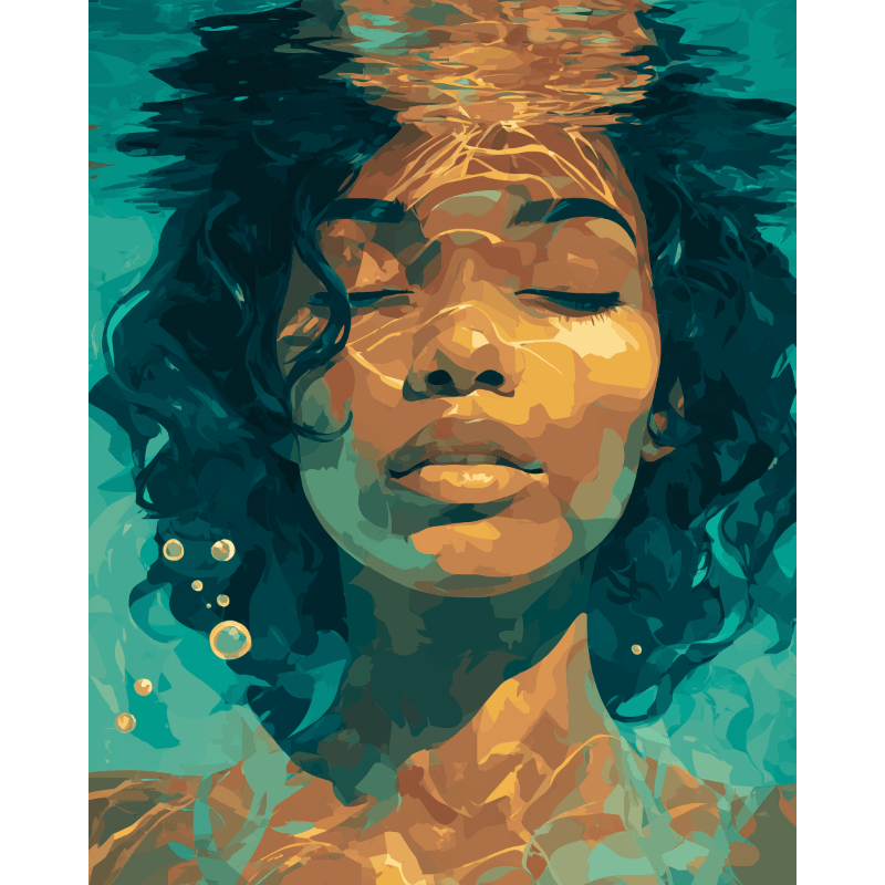Onder het oppervlak - Diamond Painting