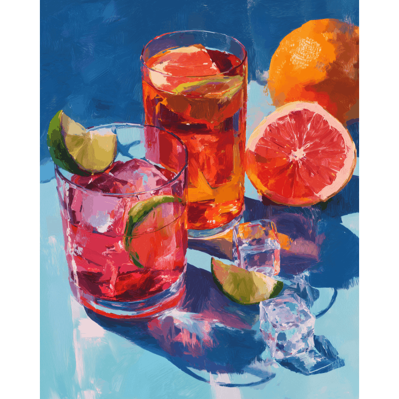 Verfrissende kleuren - Diamond Painting