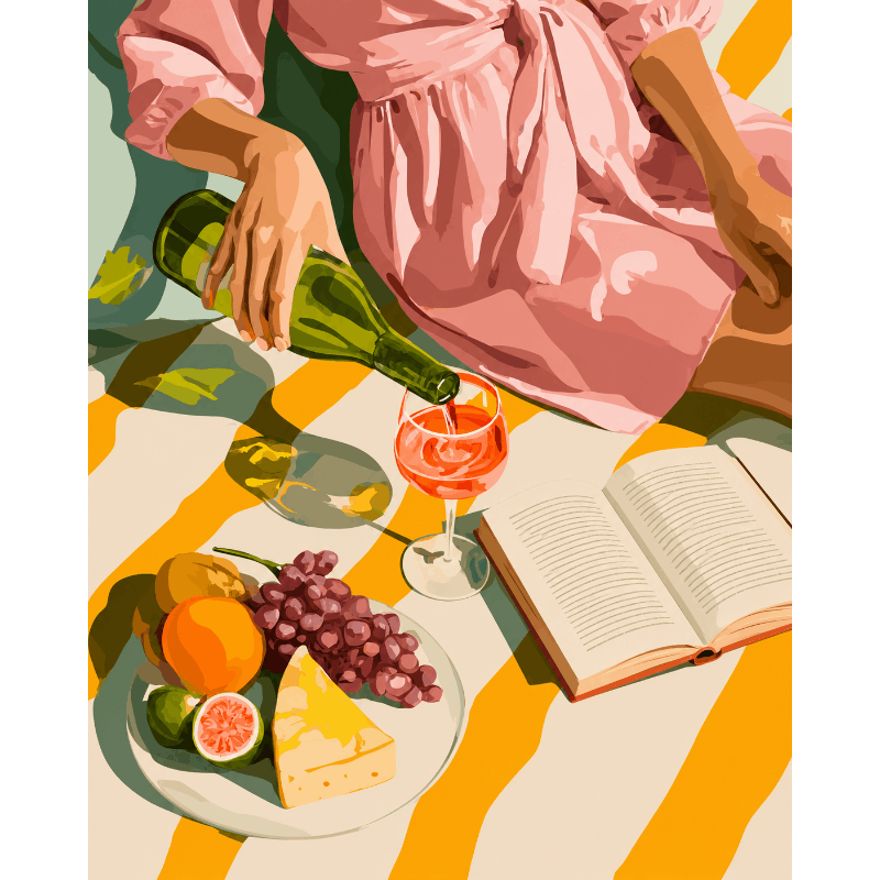 Boekenclub picknick - Diamond Painting