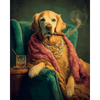 Golden retriever royale - Diamond Painting