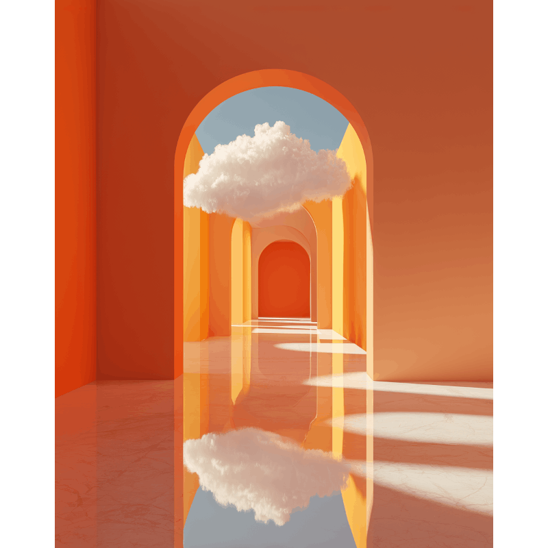 Paleis van wolken - Diamond Painting
