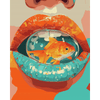 Surrealistische lippen - Diamond Painting