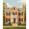 Koloniaal huis - Diamond Painting